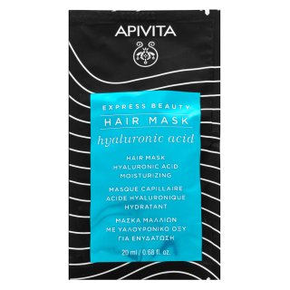 Apivita Express Beauty Hair Mask Hyaluronic Acid Vyživujúca Maska Na Vlasy S Kyselinou Hyalurónovou 20 Ml