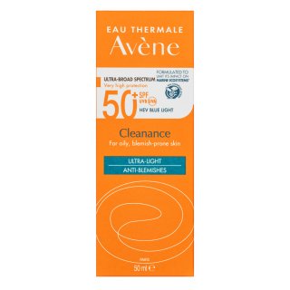 Avène Cleanance Krém Na Opaľovanie Sun Cream SPF 50+ 50 Ml