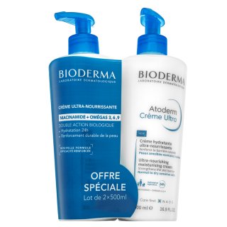 Bioderma Atoderm Vyživujúci Krém Ultra-Nourishing Moisturising Cream 2 X 500 Ml