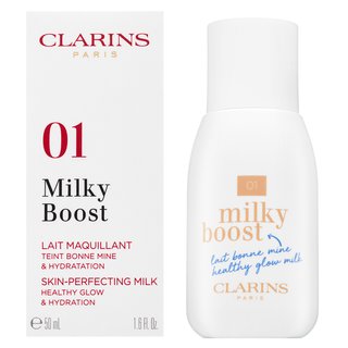 Clarins Milky Boost Foundation - 01 Cream Tónujúce A Hydratačné Emulzie Pre Zjednotenú A Rozjasnenú Pleť 50 Ml