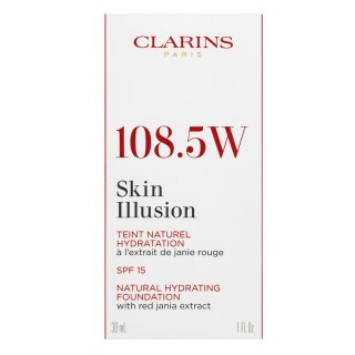 Clarins Skin Illusion Natural Hydrating Foundation Tekutý Make-up S Hydratačným účinkom 108.5 Cashew 30 Ml