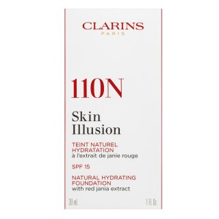 Clarins Skin Illusion Natural Hydrating Foundation Tekutý Make-up S Hydratačným účinkom 110 Honey 30 Ml