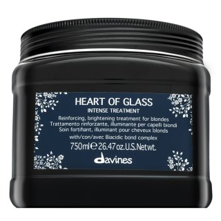 Davines Heart Of Glass Intense Treatment Posilňujúca Maska Pre Farbené, Chemicky Ošetrené A Zosvetlené Vlasy 750 Ml