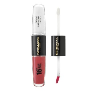 Dermacol 16H Lip Colour Extreme Long-Lasting Lipstick Dlhotrvajúca Dvojfázová Farba A Lesk Na Pery No. 06 8 Ml