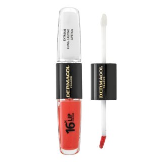 Dermacol 16H Lip Colour Extreme Long-Lasting Lipstick Dlhotrvajúca Dvojfázová Farba A Lesk Na Pery No. 26 8 Ml