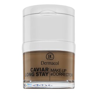 Dermacol Caviar Long Stay Make-Up & Corrector Make-up S Výťažkami Z Kaviáru A Zdokonaľujúci Korektor 6 Dark Chocolate 30 Ml