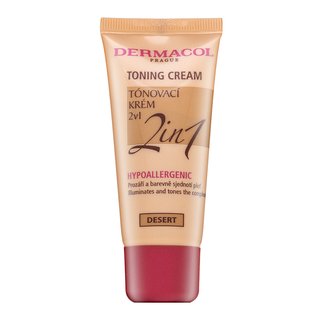 Dermacol Toning Cream 2in1 Tónujúce A Hydratačné Emulzie Pre Zjednotenie Farebného Tónu Pleti Desert 30 Ml