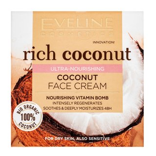 Eveline Rich Coconut Ultra Nourishing Face Cream Vyživujúci Krém Pre Všetky Typy Pleti 50 Ml