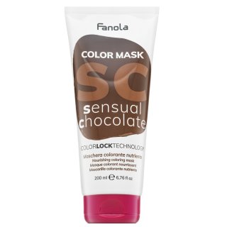 Fanola Color Mask Vyživujúca Maska ​​s Farebnými Pigmentmi Pre Oživenie Farby Sensual Chocolate 200 Ml