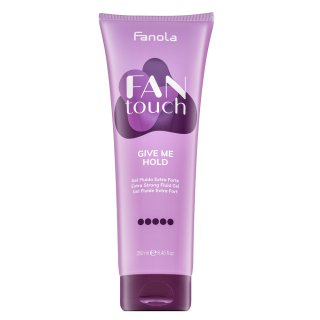 Fanola Fan Touch Give Me Hold Extra Strong Fluid Gel Gel Na Vlasy Pre Extra Silnú Fixáciu 250 Ml