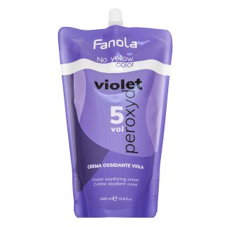 Fanola No Yellow Color Violet Peroxyde Vyvíjacia Emulzia Pre Neutralizáciu žltých Tónov 1,5% 5 Vol. 1000 Ml