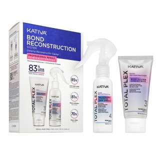 Kativa Bond Reconstruction System Total Plex Vlasová Kúra Pre Poškodené Vlasy 70 Ml + 60 Ml