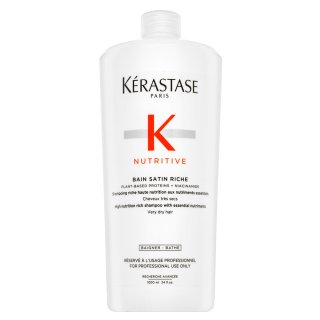 Kérastase Nutritive Bain Satin Riche Vyživujúci šampón Pre Veľmi Suché A Poškodené Vlasy 1000 Ml