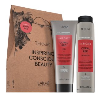 Lakmé Teknia Color Refresh Coral Red Pack šampón + Maska Pre Oživenie červených Odtieňov 300 Ml + 250 Ml