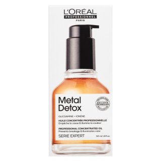 L´Oréal Professionnel Série Expert Metal Detox Professional Concentrated Oil Olej Pre Lesk A Ochranu Farbených Vlasov 50 Ml