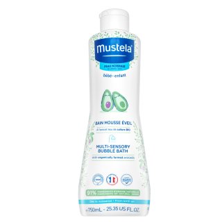 Mustela Bébé Pěna Do Koupele Multi-Sensory Bubble Bath 750 Ml