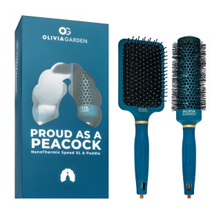 Olivia Garden Peacock Brush Set Sada Kief Na Vlasy