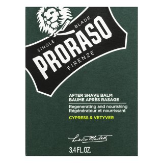 Proraso Cypress And Vetiver Upokojujúci Balzam Po Holení After Shave Balm 100 Ml