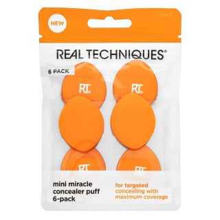 Real Techniques Mini Miracle Concealer Puff 6 Pack Hubka Na Make-up