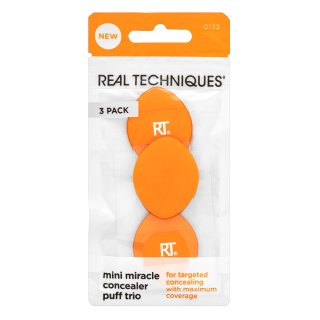 Real Techniques Mini Miracle Concealer Puff Trio Hubka Na Make-up