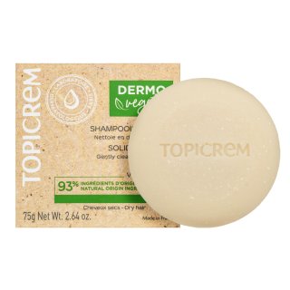 Topicrem Dermo Vegetal Solid Shampoo Tuhý šampón S Vyživujúcim účinkom Pre Suché Vlasy 75 G