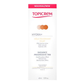 Topicrem HYDRA+ Radiance Progressive Tan Pleťový Krém Pre Zjednotenú A Rozjasnenú Pleť 40 Ml