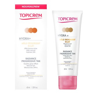 Topicrem HYDRA+ Radiance Progressive Tan Pleťový Krém Pre Zjednotenú A Rozjasnenú Pleť 40 Ml