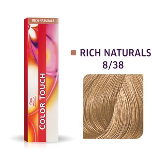 Wella Professionals Color Touch Rich Naturals Profesionálna Demi-permanentná Farba Na Vlasy S Multi-rozmernym Efektom 8/38 60 Ml