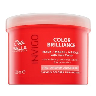 Wella Professionals Invigo Color Brilliance Mask With Lime Caviar Fine To Medium Colored Hair Ochranná Maska Pre Jemné Farbené Vlasy 500 Ml